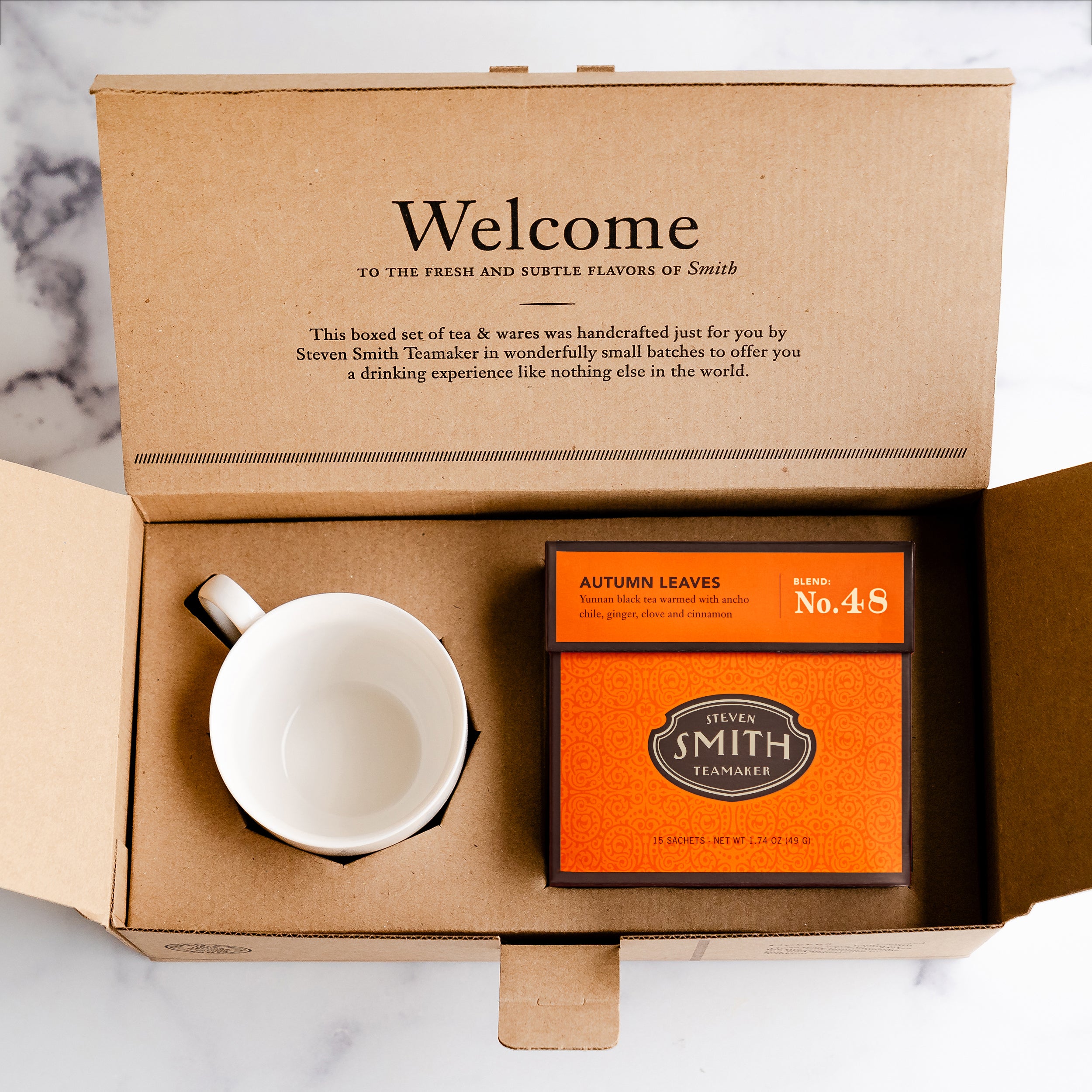 Autumn Leaves Teacup Gift Set